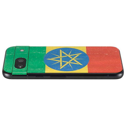 Ethiopia Flag Distressed Google Pixel 8a Skin